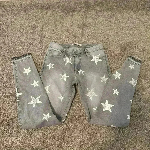 Fidelity Denim Sola Stars Rhapsody Mid Rise Ankle Jeans 27 - Picture 3 of 6